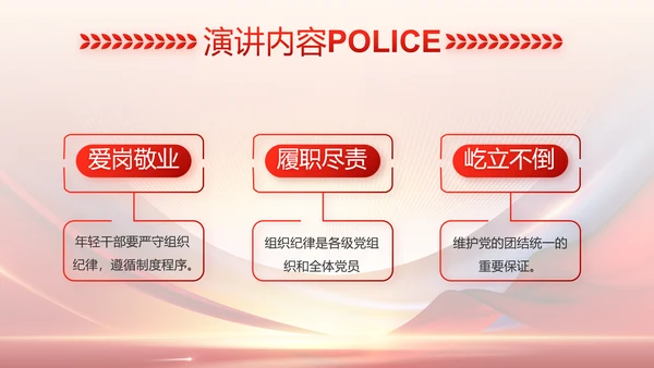 红色大气公安警察工作总结汇报PPT