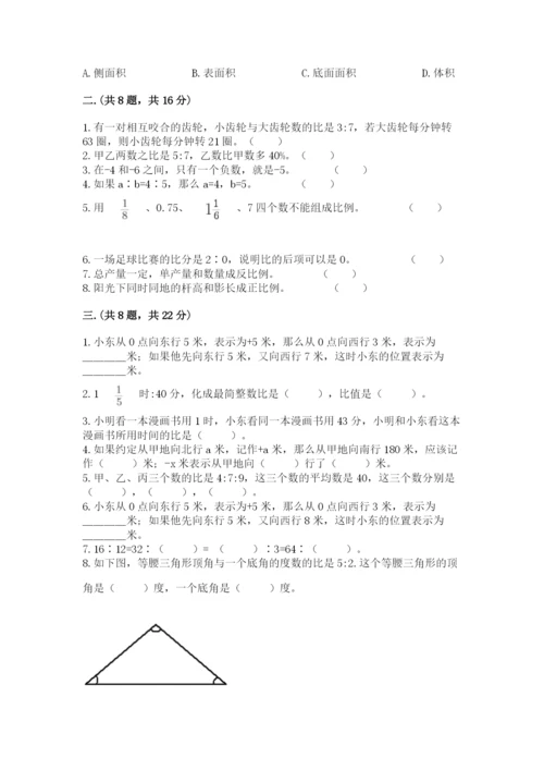 小学毕业班数学检测卷【考点梳理】.docx
