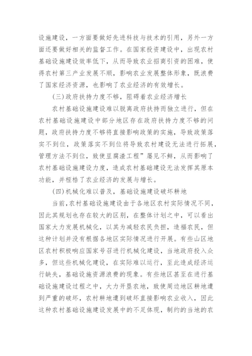 农业经济本科优秀论文范文.docx