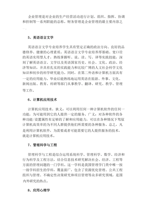 考研热门专业.docx