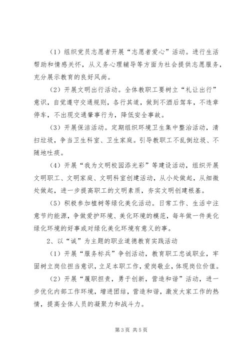 积极开展“四德工程”主题教育活动计划 (5).docx