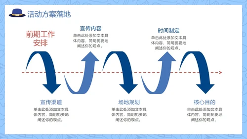蓝色卡通手绘父亲节亲子活动策划PPT模板
