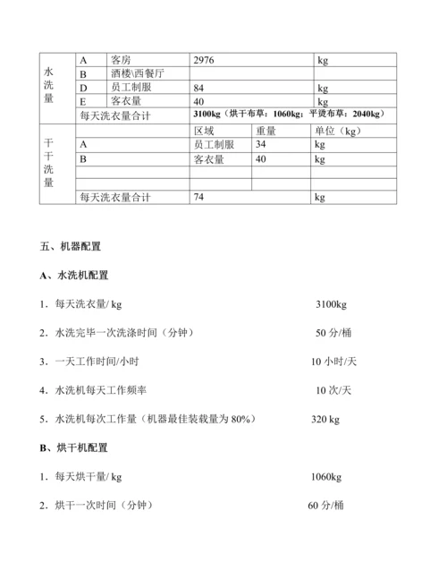 洗衣房设备配置预算方案.docx