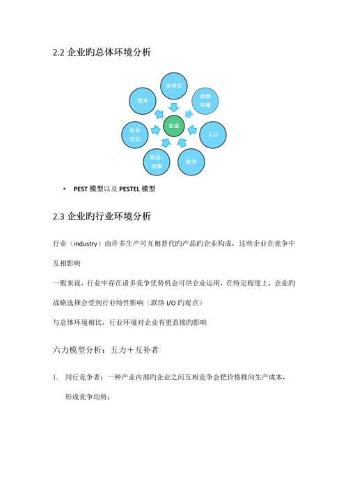 2023年企业战略管理知识点整理.docx