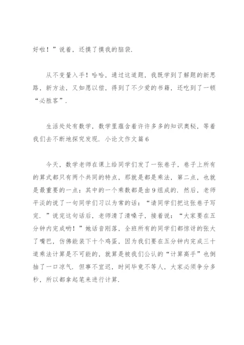 实用的小论文作文锦集九篇.docx