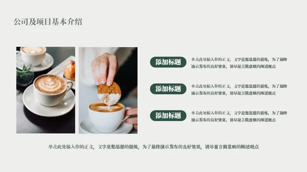 咖啡店可可豆项目计划书模板