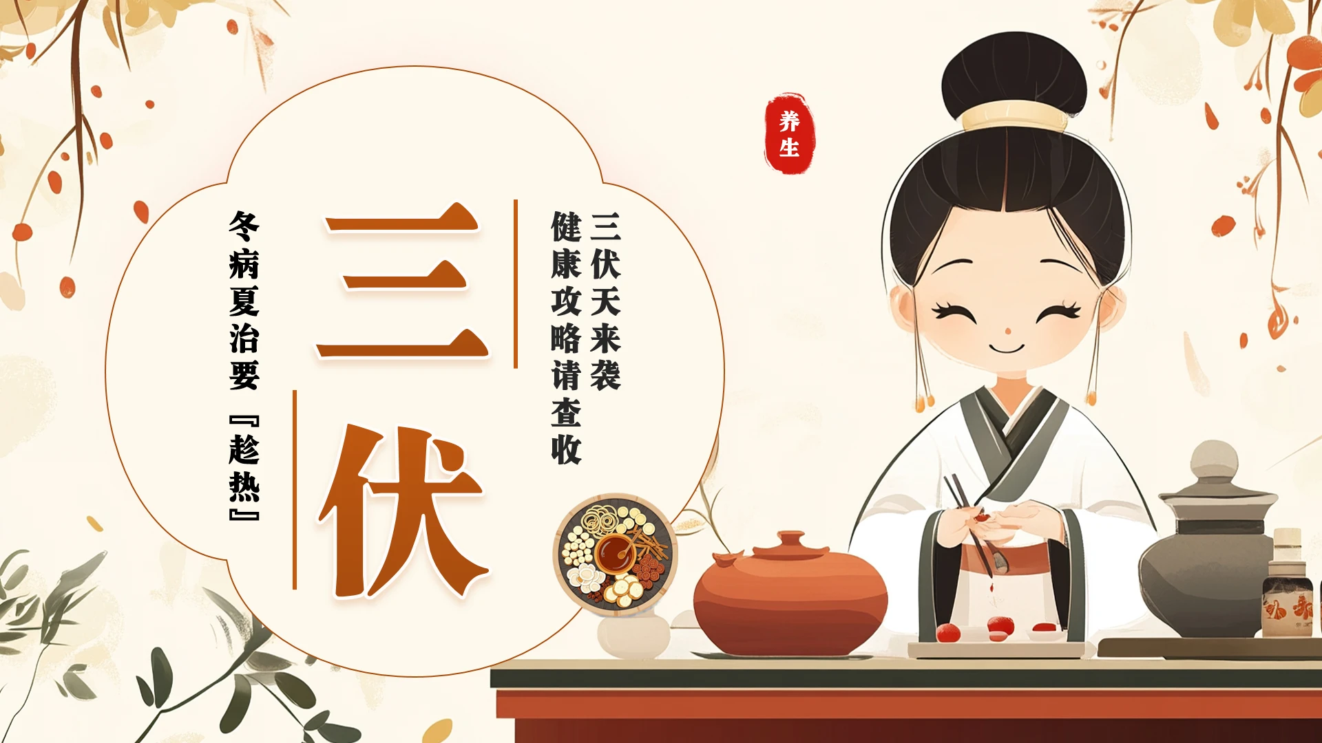 夏季三伏天健康养生专题讲座三伏贴怎么贴介绍PPT