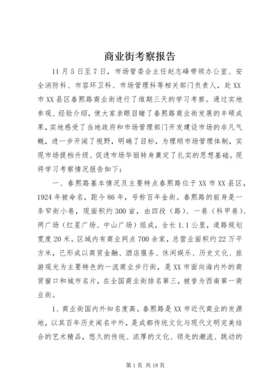 商业街考察报告.docx