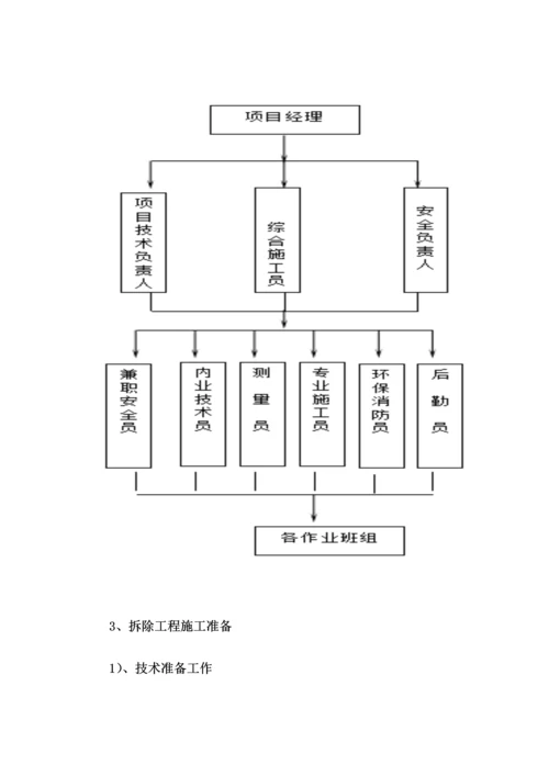 房屋拆除施工组织设计.docx