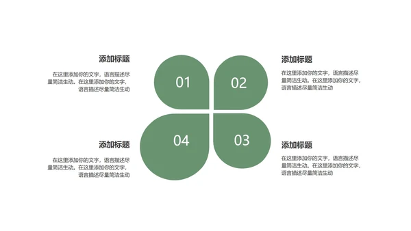 小清新简约花卉总结汇报PPT模板