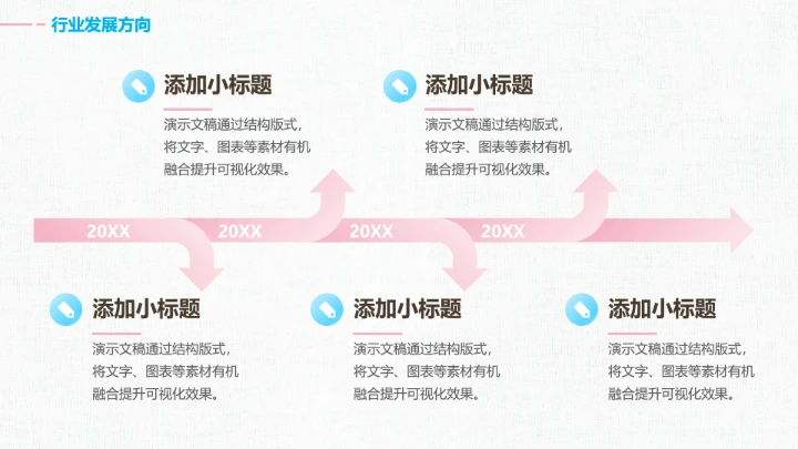 小清新工作总结汇报通用PPT模板