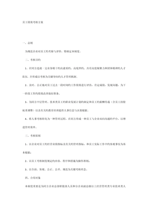 公司员工绩效考核方案.docx