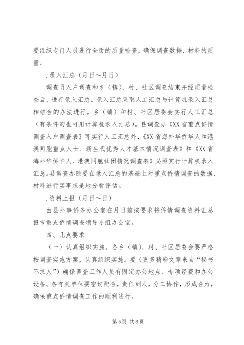 重点侨情调查实施方案 (5).docx