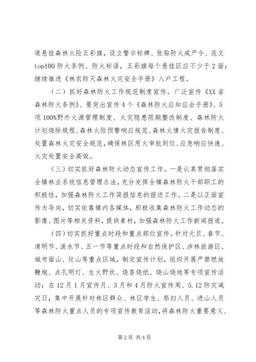 乡镇森林防火宣传工作实施方案.docx