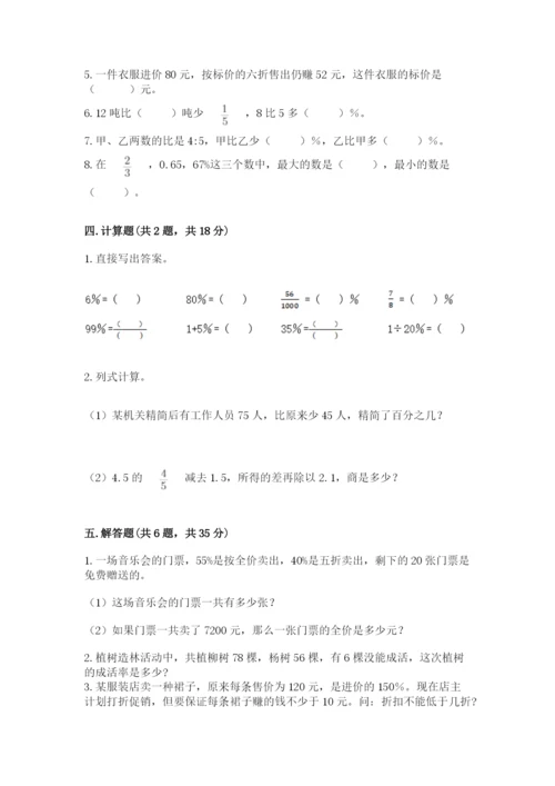 苏教版六年级下册数学期中测试卷精品（突破训练）.docx