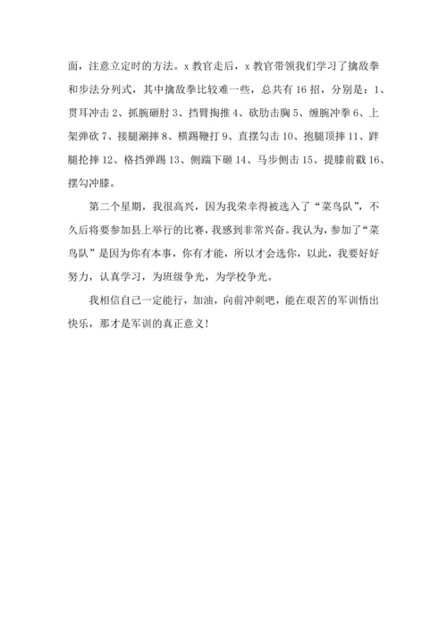 初中军训心得体会集锦4篇.docx