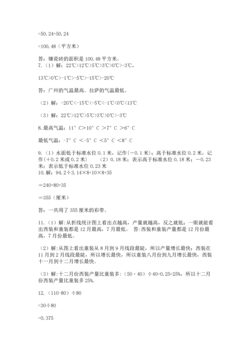 六年级小升初数学解决问题50道【考点精练】.docx