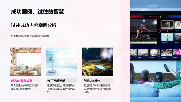 母亲节内容创新策略PPT模板