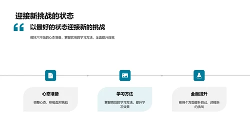 六年级学习准备PPT模板