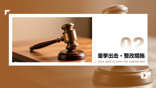棕色简约风违规吃喝专项整改专题工作汇报PPT模板