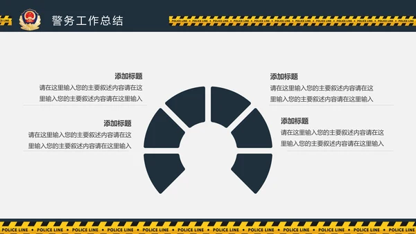 庄严大气公安警察工作总结案件汇报PPT模板