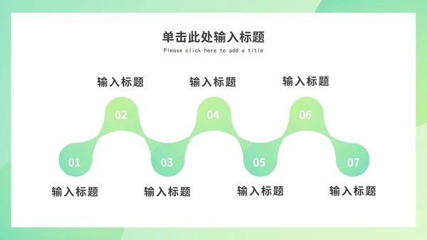 绿色渐变述职报告ppt模板
