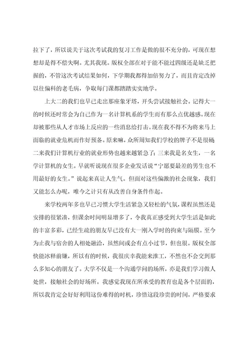 大学个人学习总结