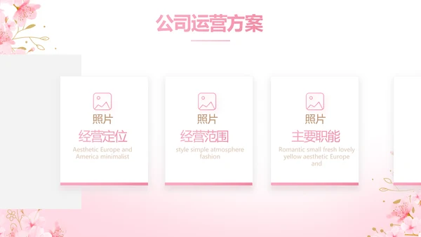 粉色唯美化妆品产品介绍动态PPT模板