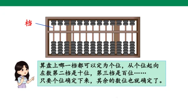 人教版二下第七单元第3课时   用算盘表示数 课件