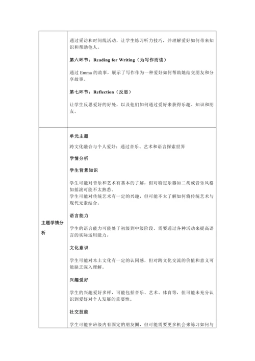 Unit 2 More than fun 大单元教学设计 外研版（2024）七年级上册