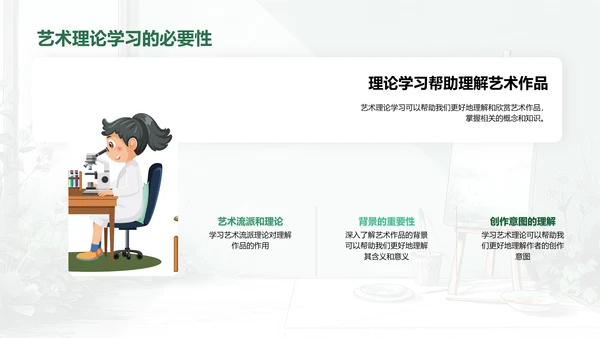 艺术欣赏实践教学PPT模板