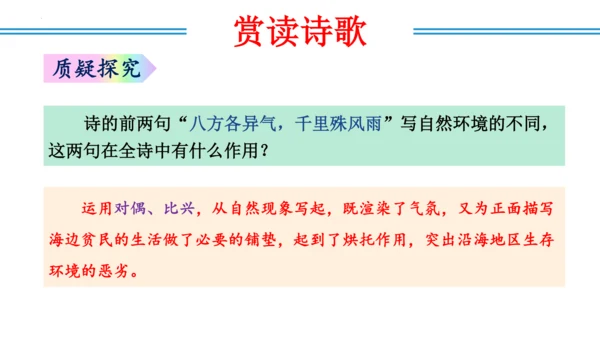 八年级上册第三单元  课外古诗词诵读（教学课件）(共73张PPT)