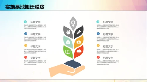 新农村精准扶贫开发脱贫攻坚战PPT模板