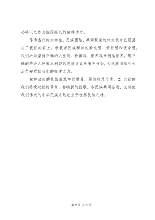 思想汇报：民族振兴，携手共进.docx