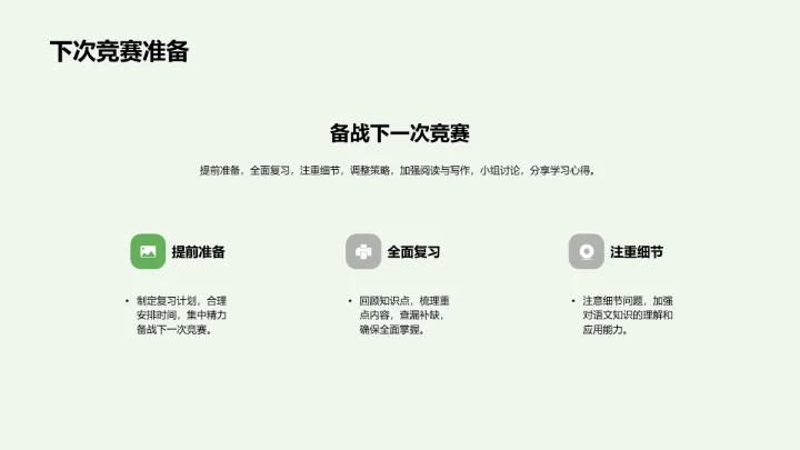 语文竞赛教学PPT模板