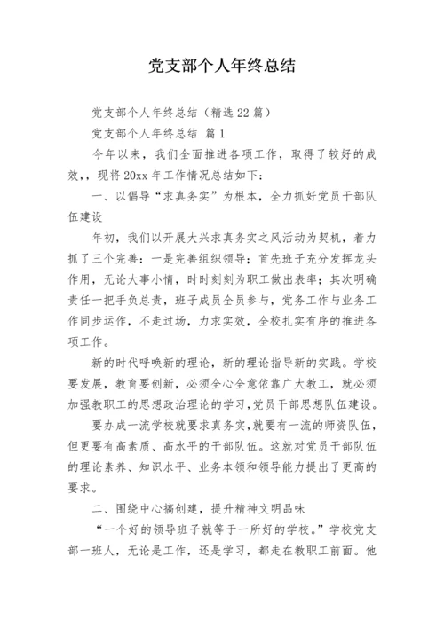 党支部个人年终总结.docx