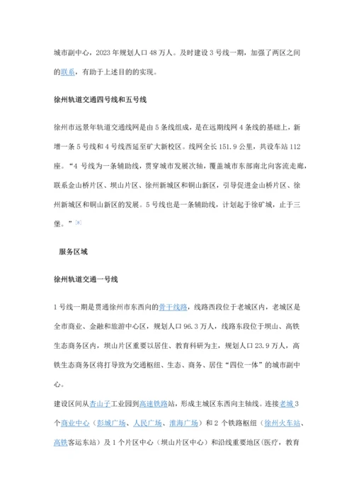 徐州轻轨规划高清图远期规划徐州地铁公司公布.docx