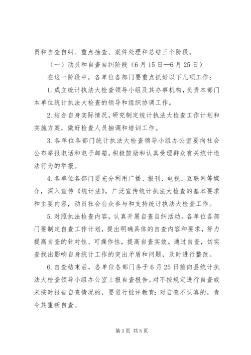 全县统计法执行情况检查方案.docx