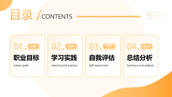 黄色商务通用版大学生求职个人综合展示职业生涯规划PPT