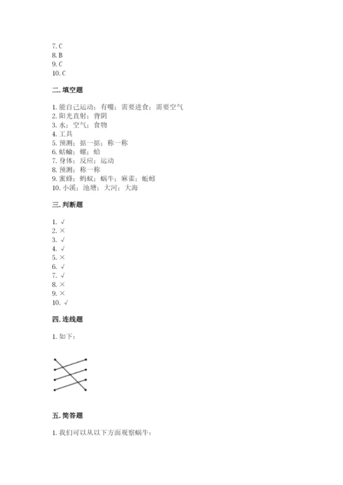 教科版一年级下册科学期末测试卷【突破训练】.docx