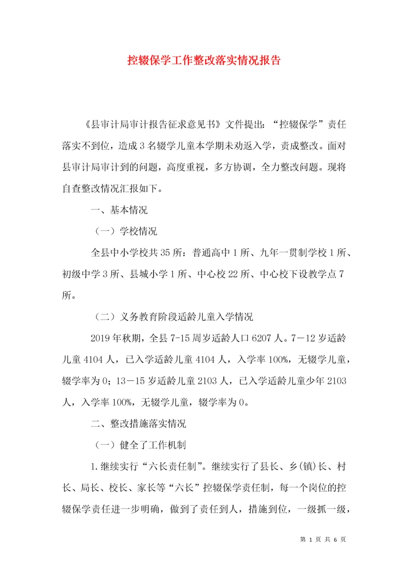 控辍保学工作整改落实情况报告.docx