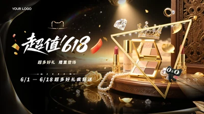 黑金色618商务风宣传策划ppt