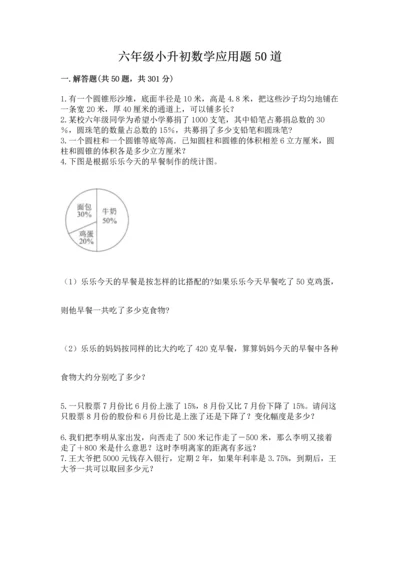 六年级小升初数学应用题50道（网校专用）word版.docx