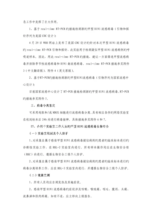 甲型HN流感病毒实验室检测重点技术专题方案.docx