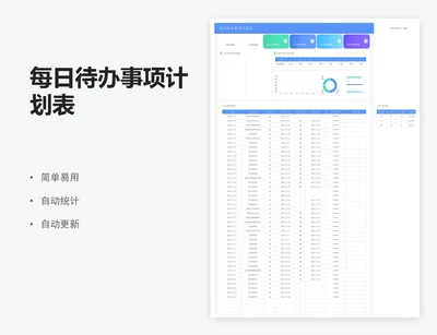 每日待办事项计划表