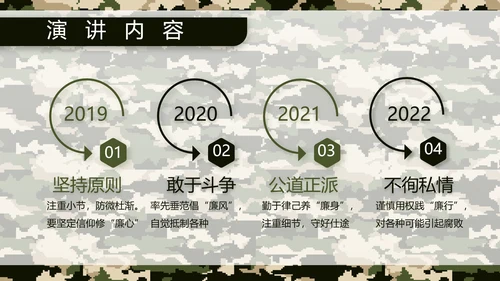 迷彩风八一军事部队保密教育PPT
