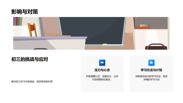 初三中考备战指南PPT模板