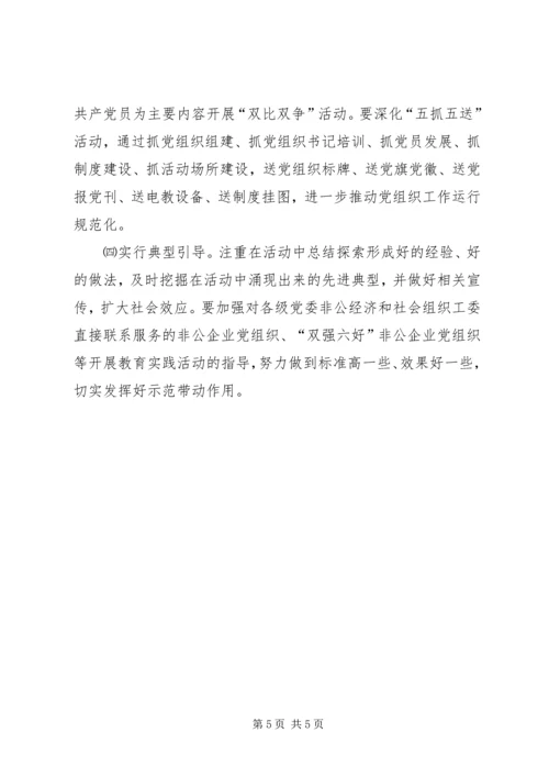 非公经济和社会组织开展党的群众路线教育实践活动实施方案.docx