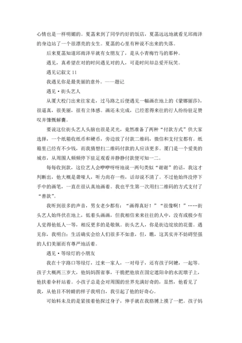 遇见记叙文(通用15篇).docx