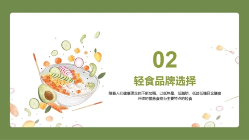 轻食发展趋势报告PPT